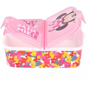 Minnie Mouse 2 / Minnie Mouse 2 Official Licenced Minnie Mouse-2 3-Compartment School Lunch Box shot 7558860