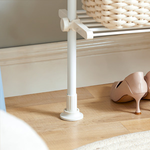 White Adjustable Clothes Shelf System shot 7754310