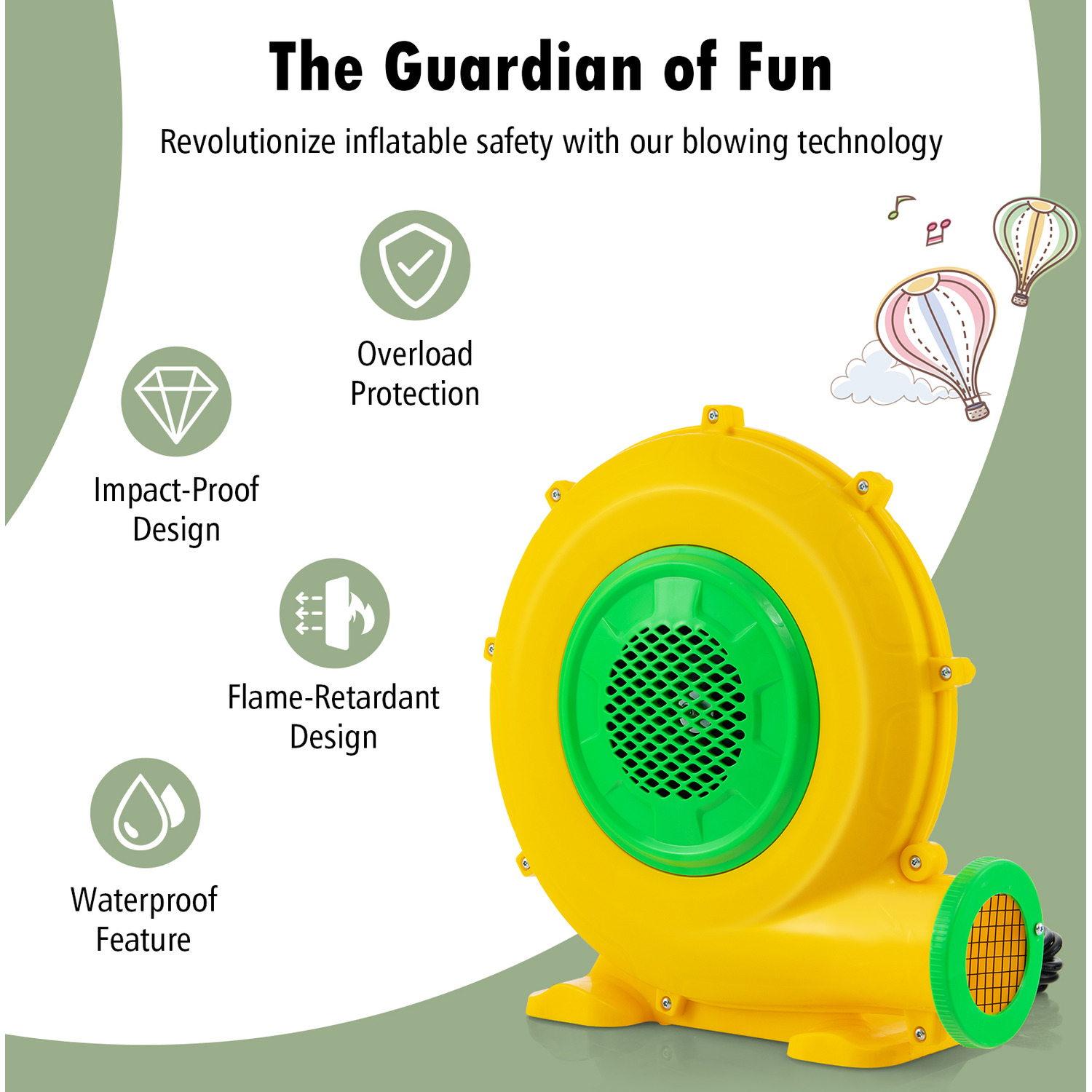 680W Inflatable Electric Blower