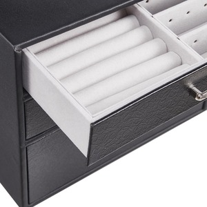 Black Jewellery Box with Display Window shot 8038536