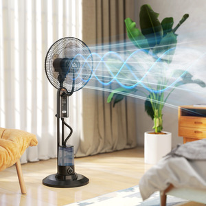 HOMCOM Pedestal Fan with Water Mist Spray and Oscillation