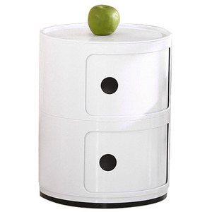 HomeScape Storage Unit Cylindrical Multi-Tiered Plastic Drawer