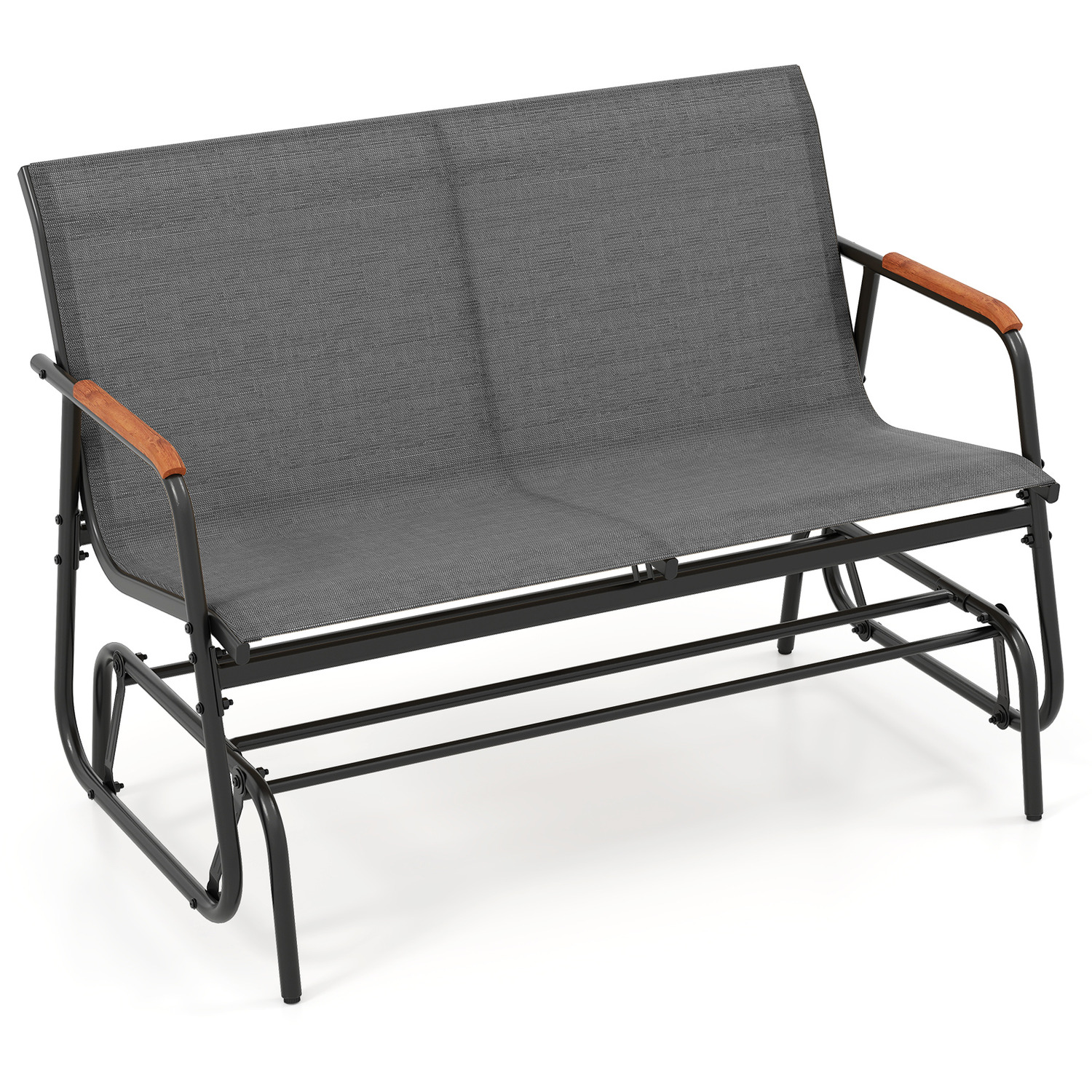 2-person Swing Gliding Loveseat - Grey