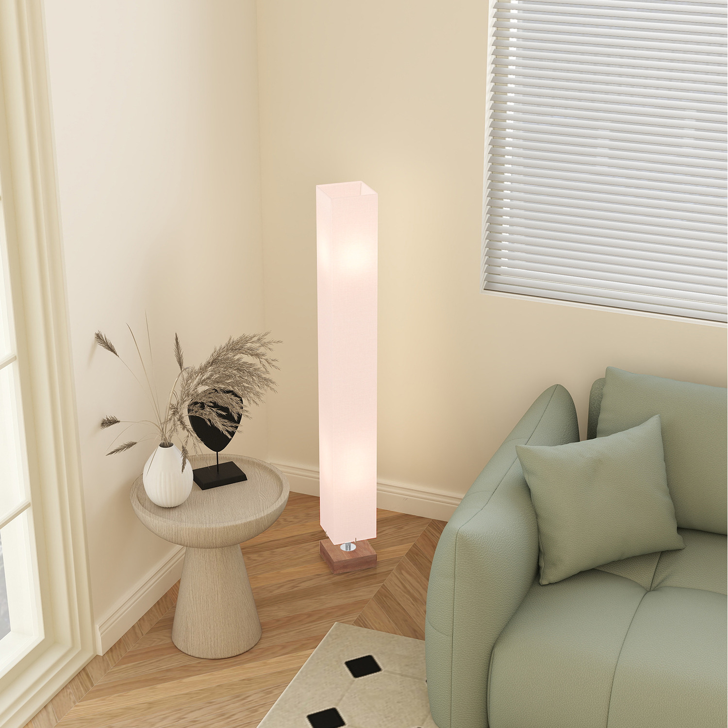 Image of HOMCOM Modern 47 Inch Floor Lamp&hellip;