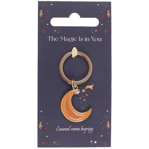 Autumn Magic Moon Keyring