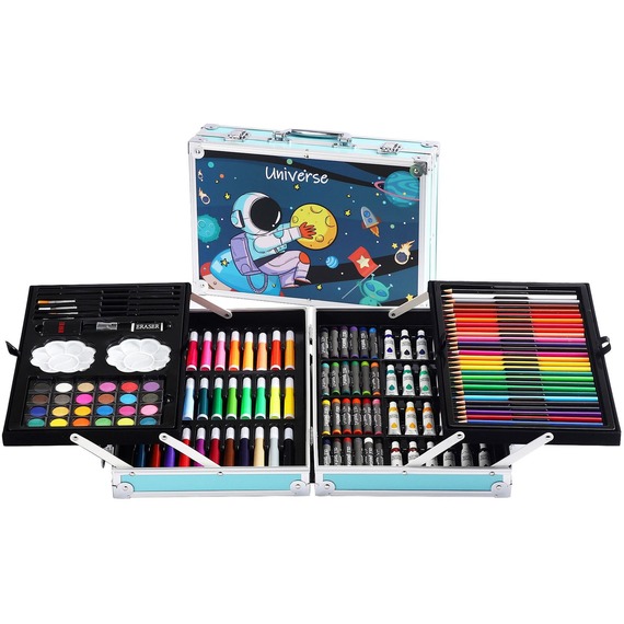 145 Pieces Artist Aluminum Art Carry Case