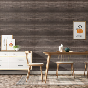 Livingandhome Self-Adhesive Wood Grain PVC Flooring