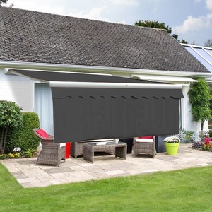 Charcoal Valance with 1m Dropdown