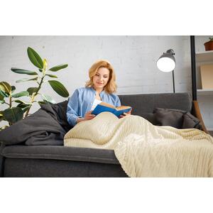 Cream Dakota Blanket Throw shot 9854490
