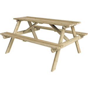 Rowlinson Traditional 1.5m Timber Picnic Table