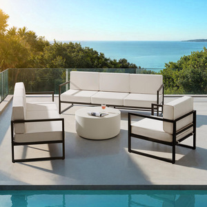 Garden Furniture Comosa - For 7 People, XXL Padding, 2 Sofas, 1 Armchair