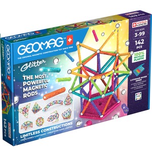 Geomag Classic Magnetic Glitter Panels 142 Piece Set