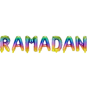 Ramadan Foil Balloons Rainbow