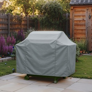Grey / 2 and 3 Burner Heavy Duty Waterproof UV Outdoor BBQ Grill Protective Cover  shot 11317129