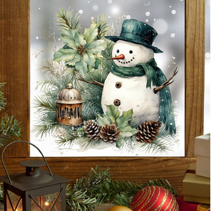 Double Sided Snowman Christmas Window Sticker