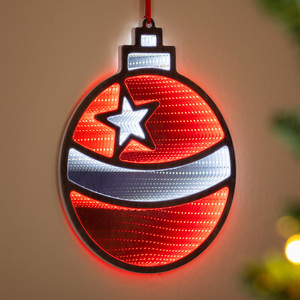 Multi-colour / Bauble Christmas Infinity Tunnel Light shot 11589654