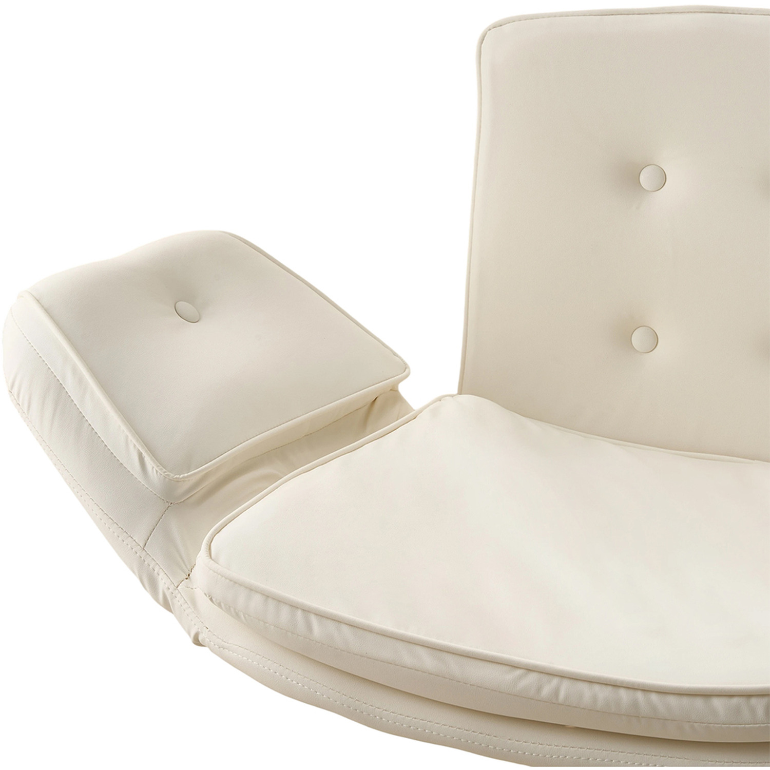 Office Chair With Armrests And Wheels - White