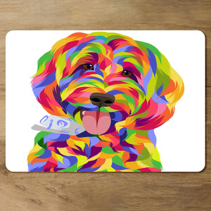 Animal Dog Illustration Pop Art Designer Placemat Set