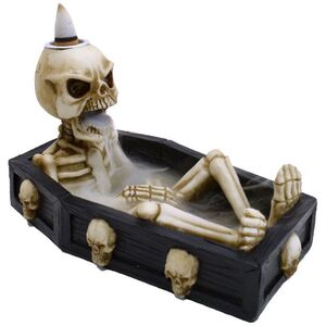 Skeleton in the Coffin Backflow Incense Burner