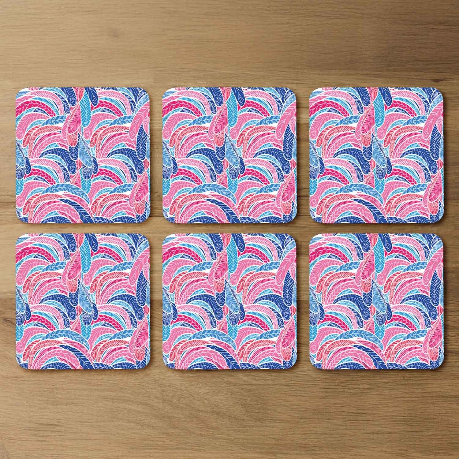 Boho Pink Coaster - Pink