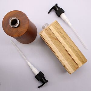 Natural Teakwood Soap Dispenser Taper
