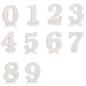 Shabby Chic Numbers 1 Though 0 (10)