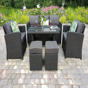 Madrid Rattan 7 Seater Dining Set
