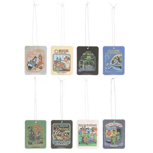 Steven Rhodes 8 Pack Car Air Fresheners Retro Funny Fragrant