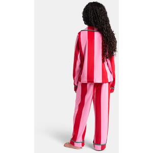 OHS Candy Stripe Button Through Pyjama Set