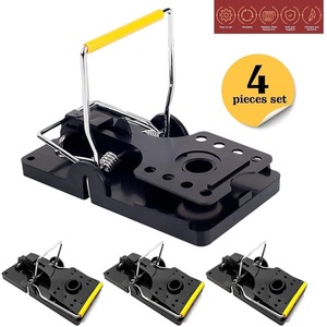 4 Pack Snap Reusable Mouse Traps Rodent Rat Mice Catcher