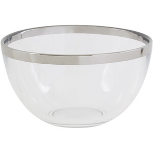 Ida Glass Bowl With Silver Rim