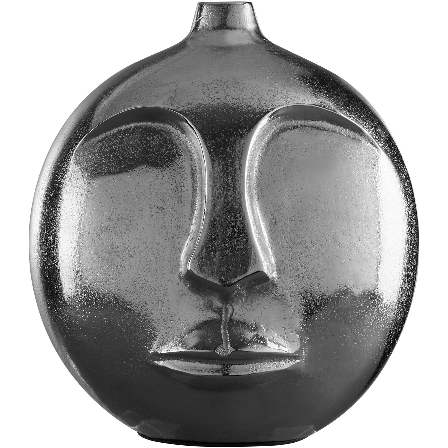 Benka Large Green Ribbed Glass Vase - Aluminium 100%