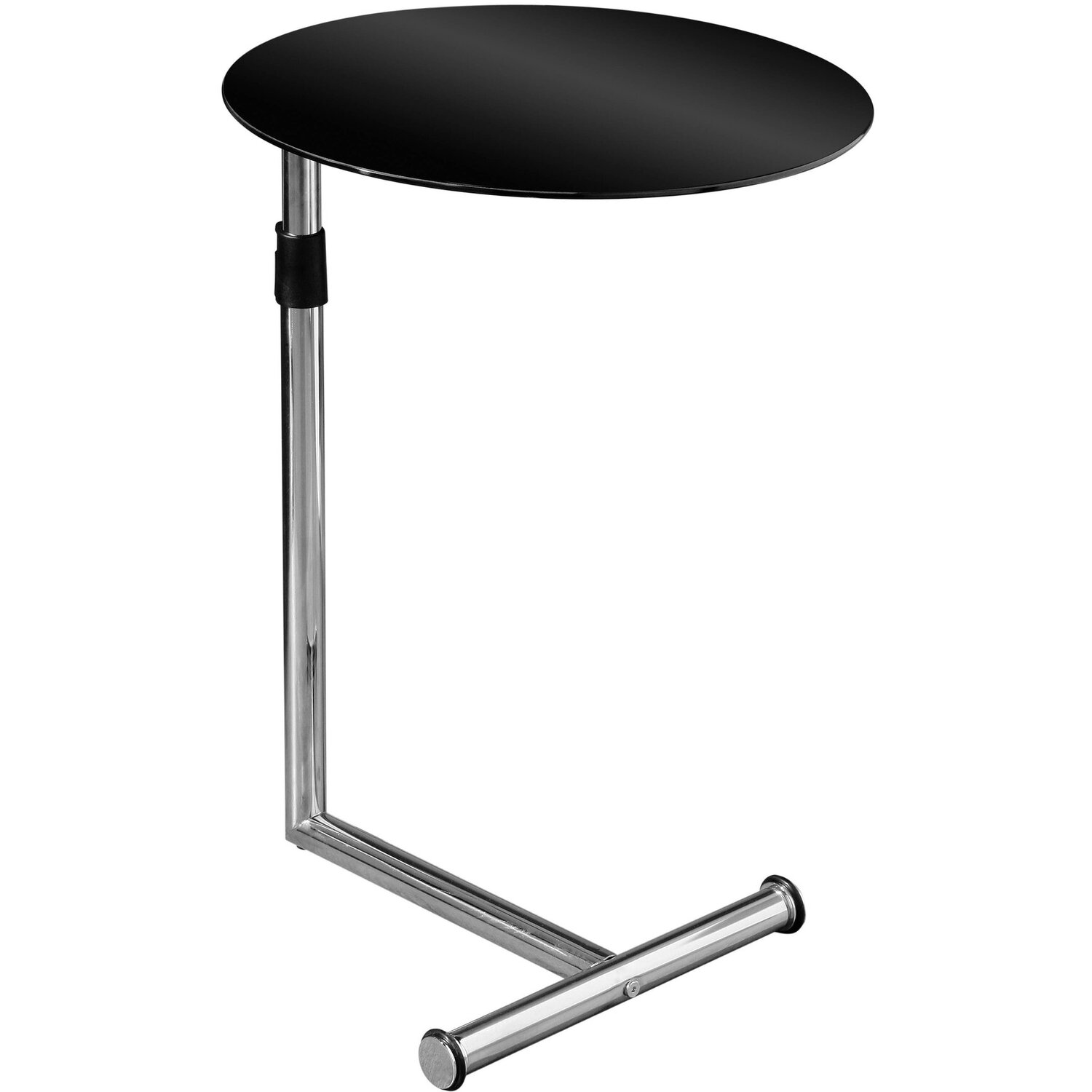 Maison By Premier Adam Black Tempered Glass Snack Table - Black