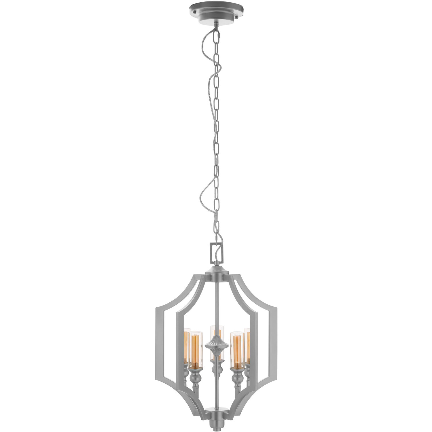 Alka 5 Bulb Pendant Light - Silver