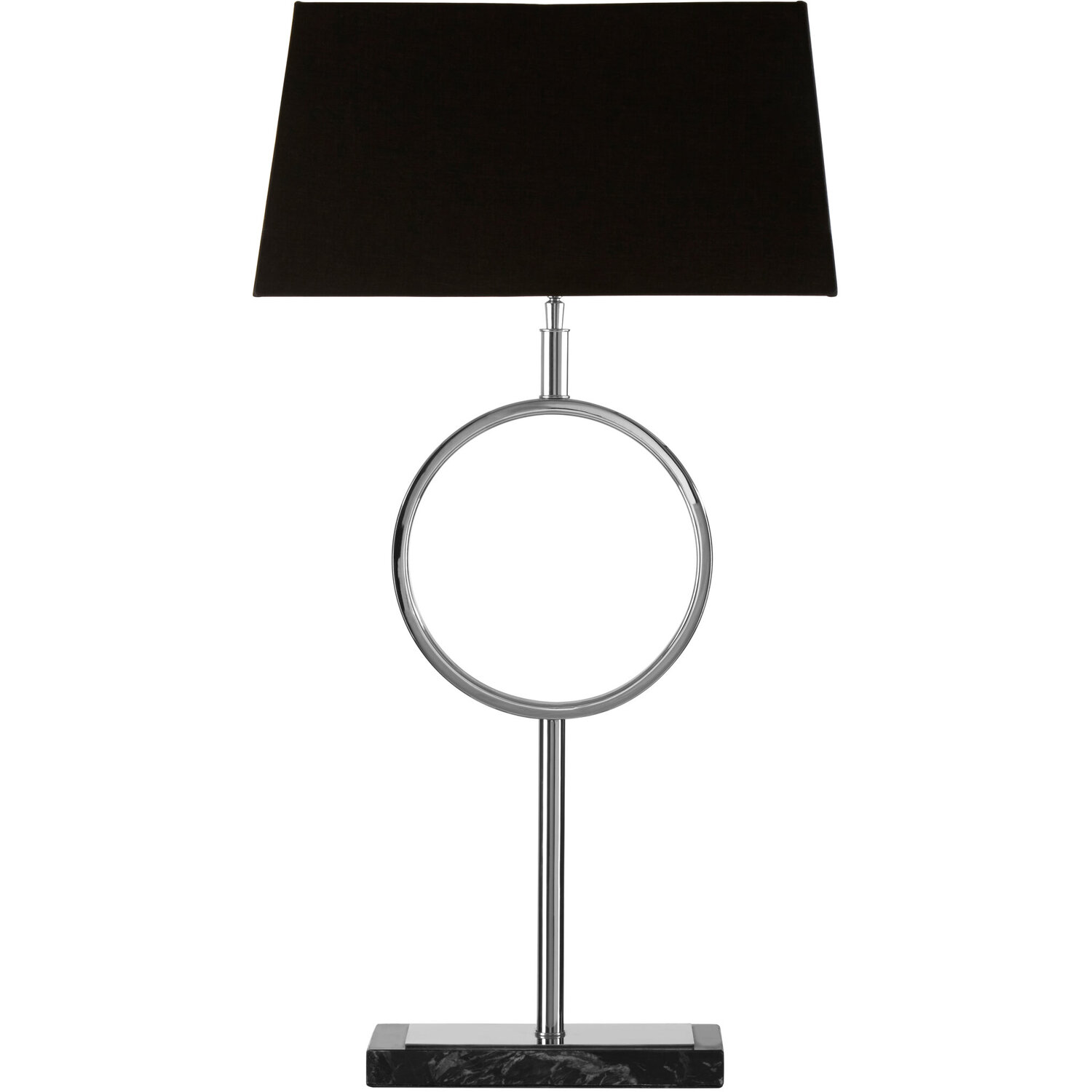 Skye Table Lamp with Stone Base - Black