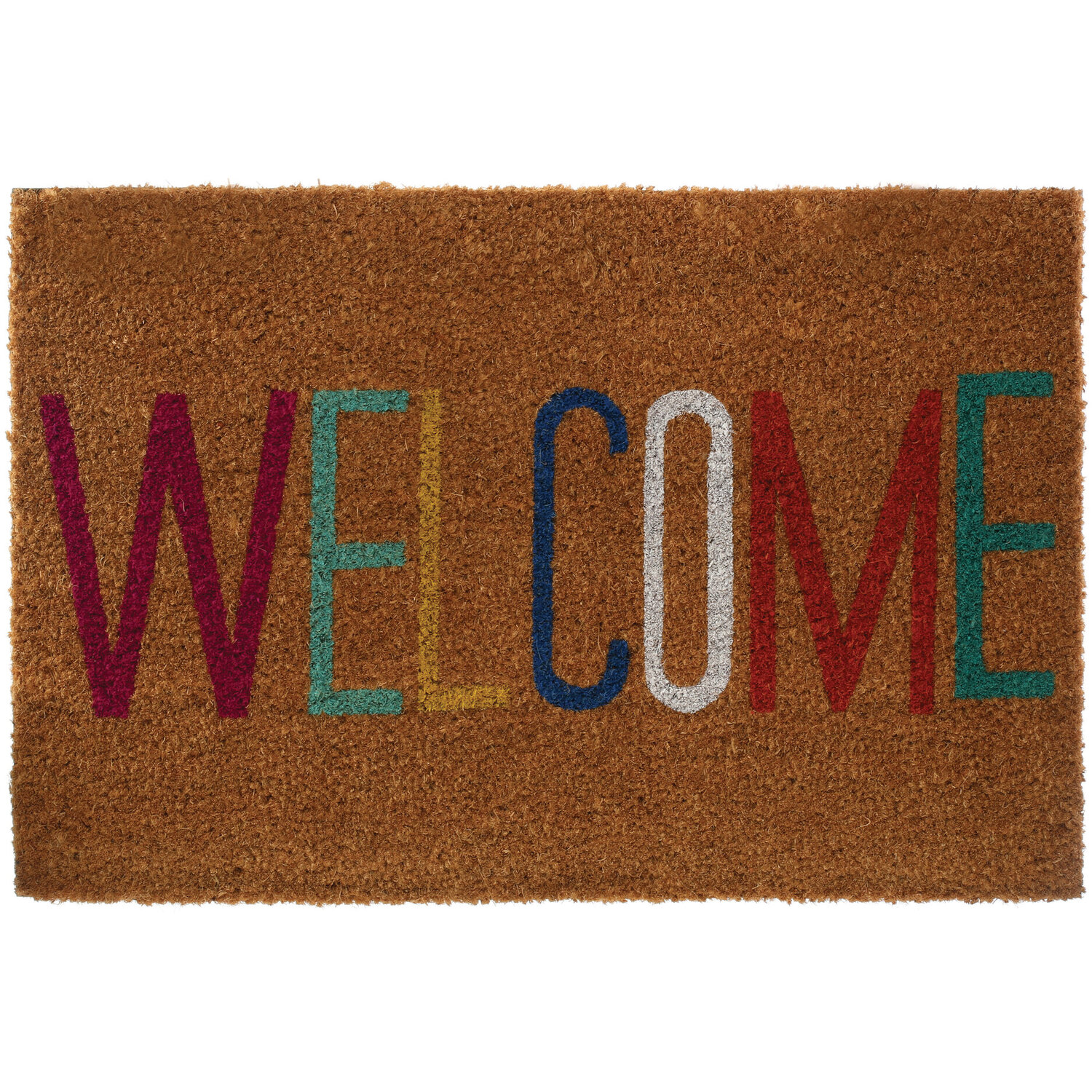Filta Welcome Multicolour Coir Doormat - Multicolour