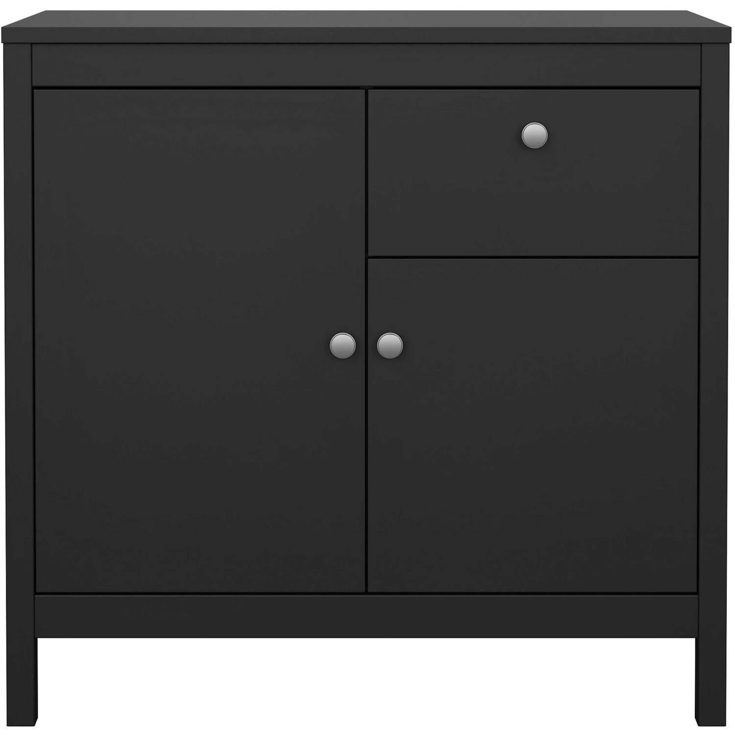 Gossmere Matt Sideboard 2 Doors 1 Drawer - Black