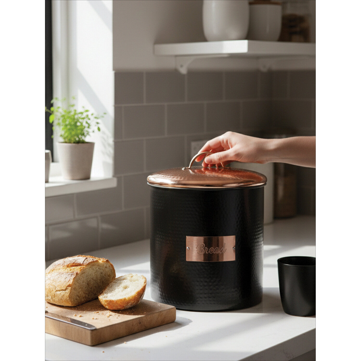 Prescott Bread Bin - Black