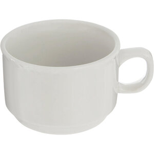Quinn Embossed White Cup