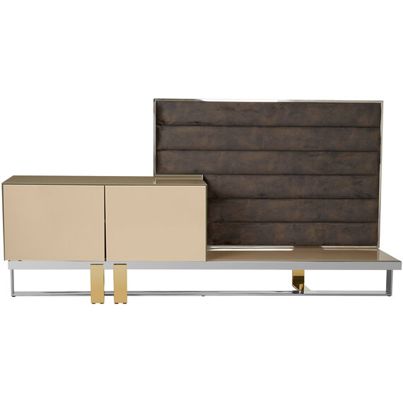 Demas Media Unit with Wall Panel