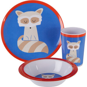 Mimo Kids Ralph Raccoon Dinner Set
