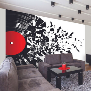 Smashed Vinyl Monochrome Wall Mural