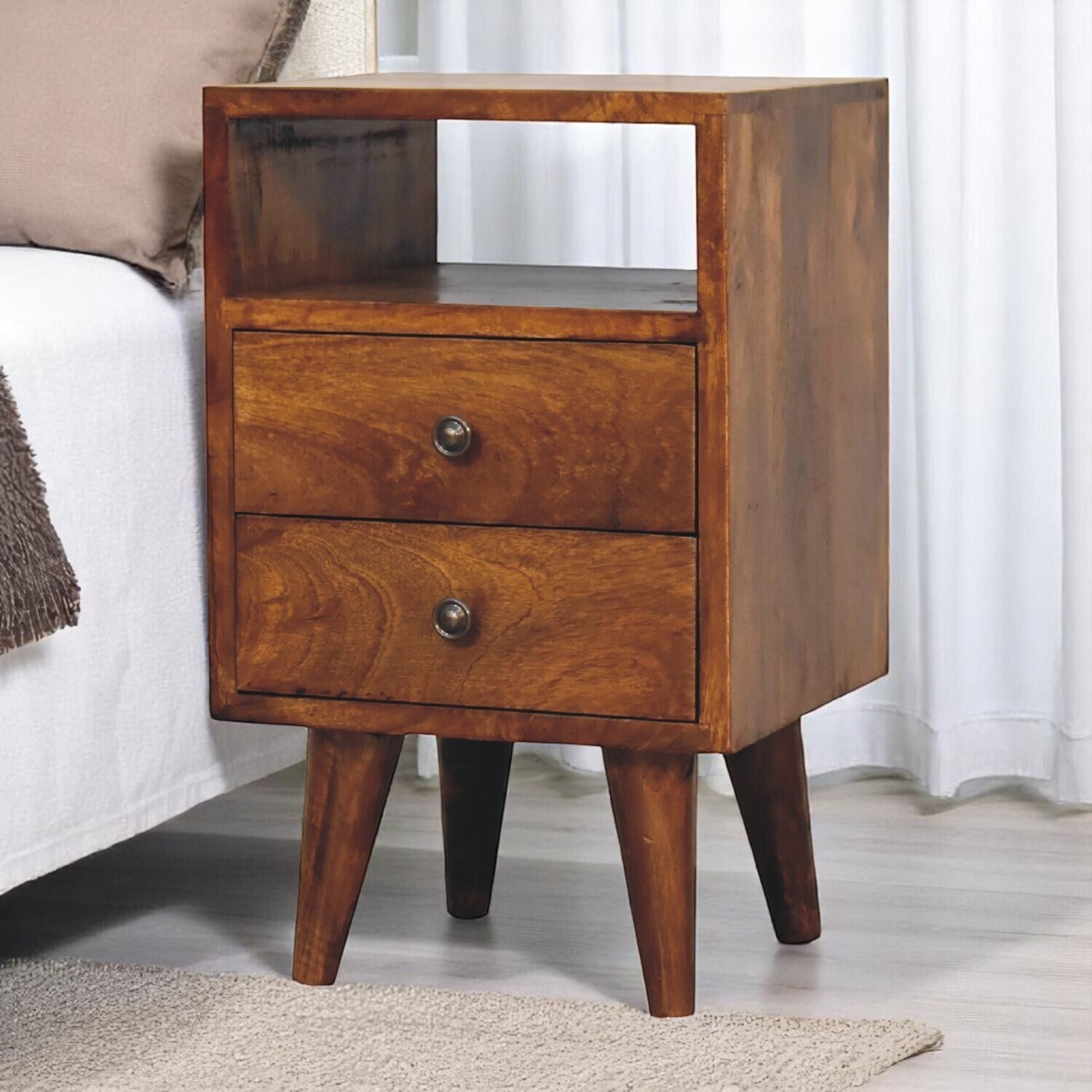 Artisan Furniture Solid Wood Mini Classic Chestnut Bedside - Chestnut
