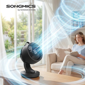 Remote Oscillating Desk Fan, 8 Speeds