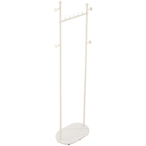 Freestanding Clothes Rack with Marble Effect Base