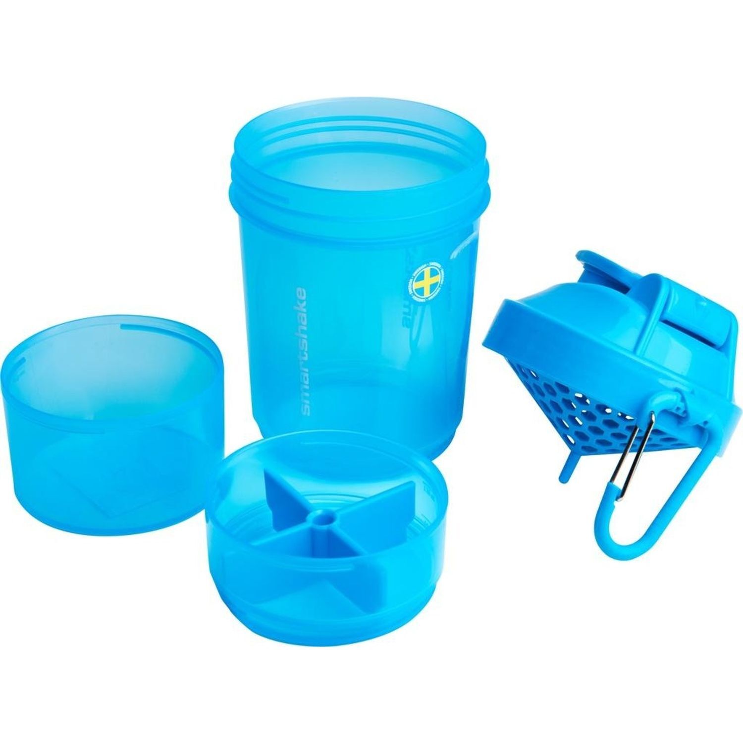 Smartshake Original2go 600Ml Shaker Bottle - Neon Blue