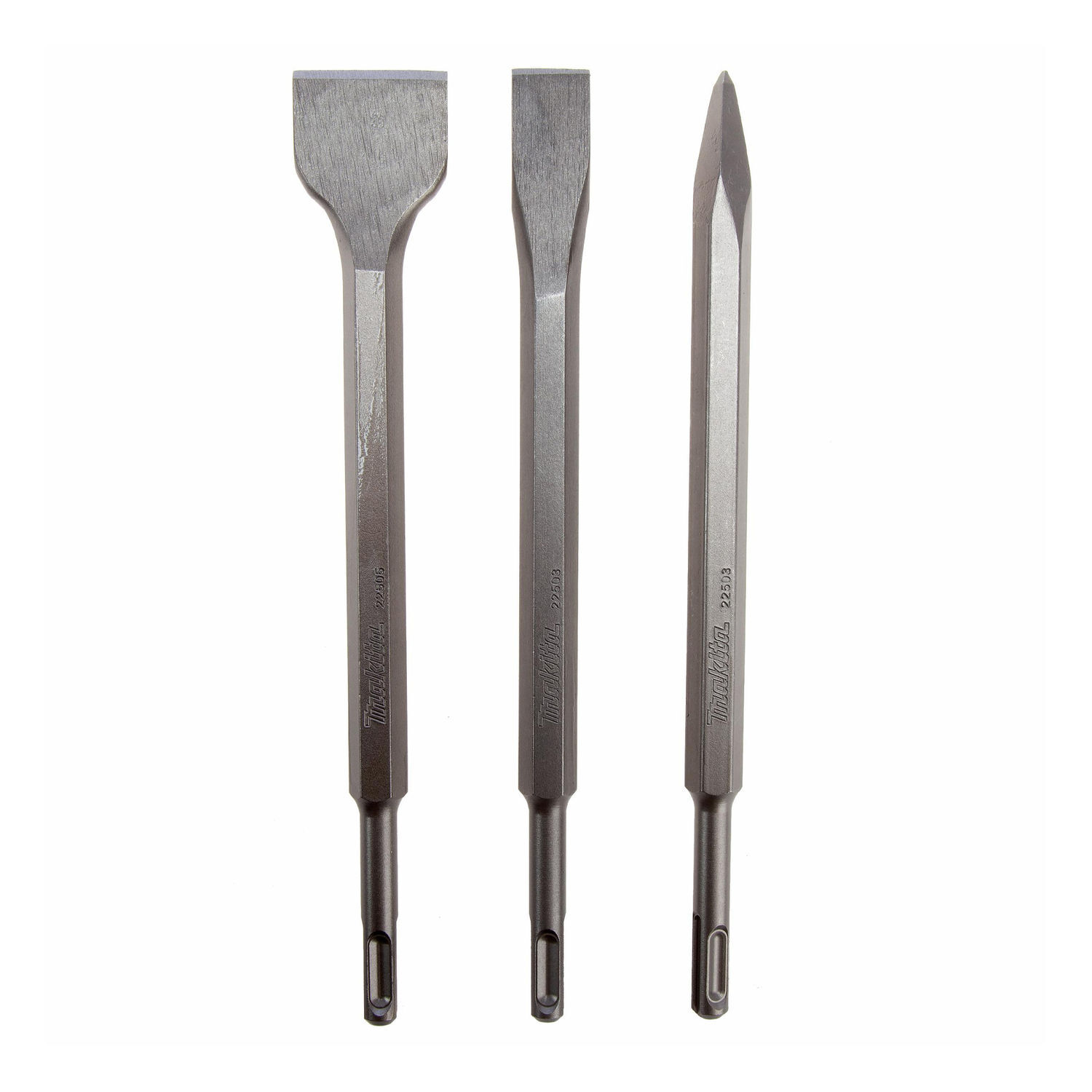 Makita Sds Plus Chisel Set (Pack Of 3) - Silver