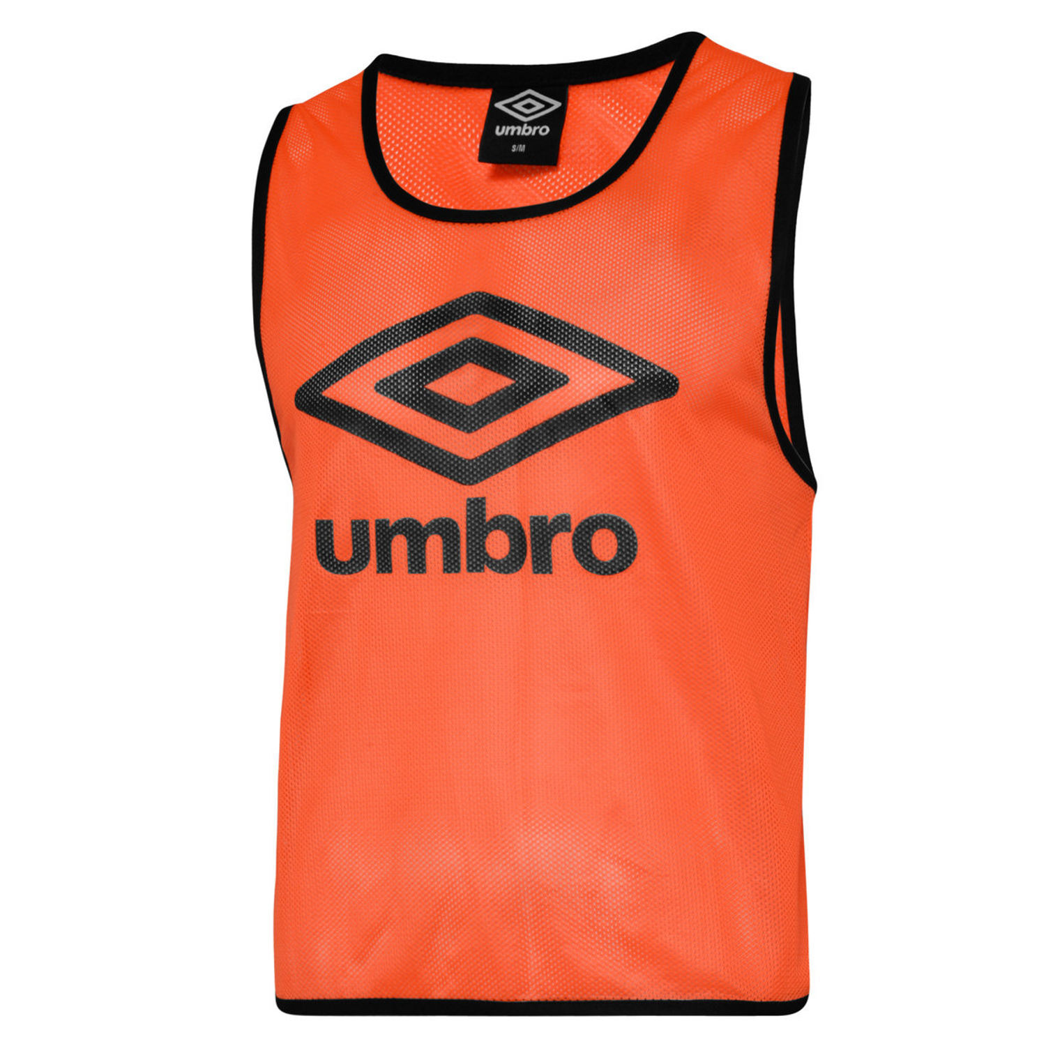 Umbro Unisex Adult Training Bib - Fluorescent Orange/Black