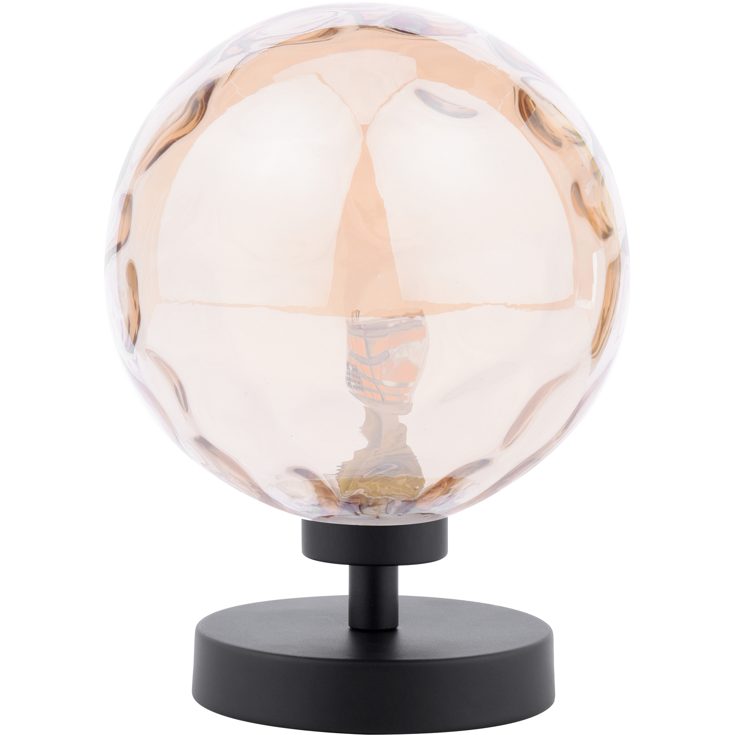 Dar Esben Touch Table Lamp Matt Black Amber