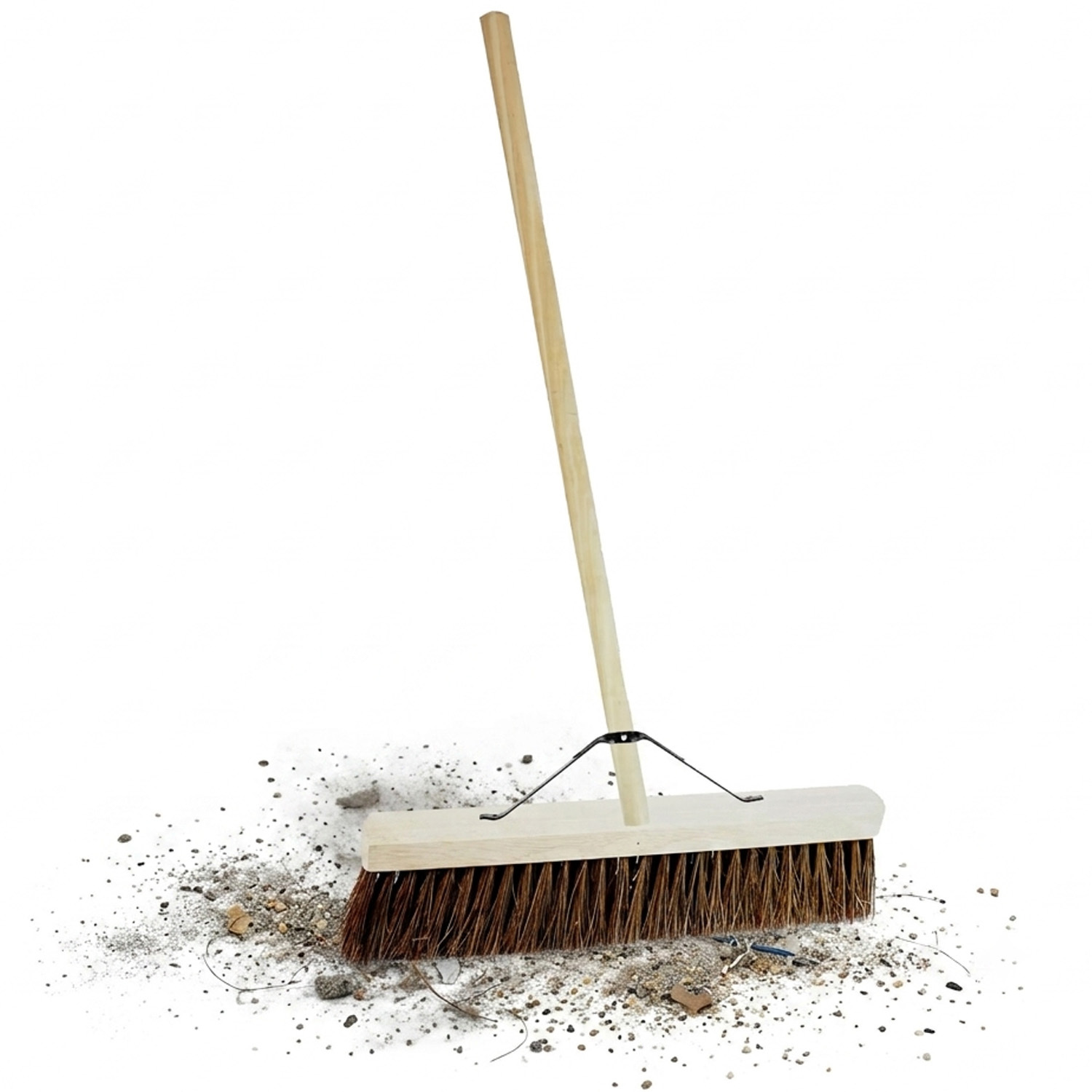 Storm Trading Group 2 X 24" Long Handle Bassine Hard Bristle Outdoor Sweeping Broom